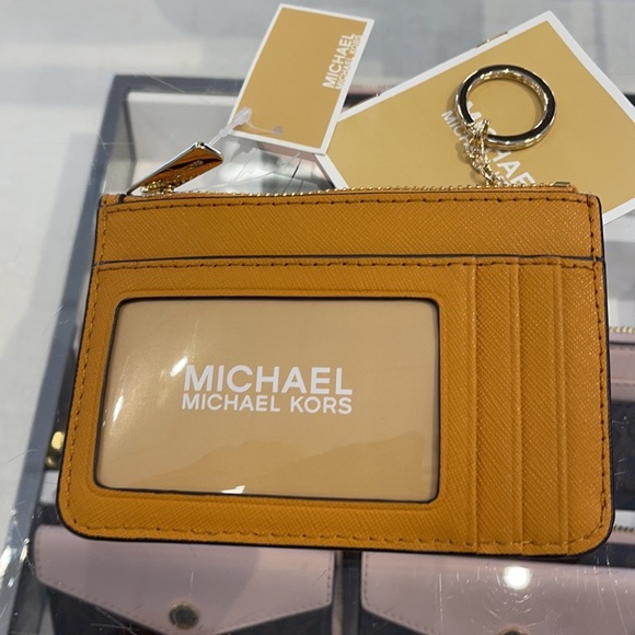 Michael Kors Jet Set Travel Small Leather Top Zip Coin Pouch With ID - Picture 2 of 16